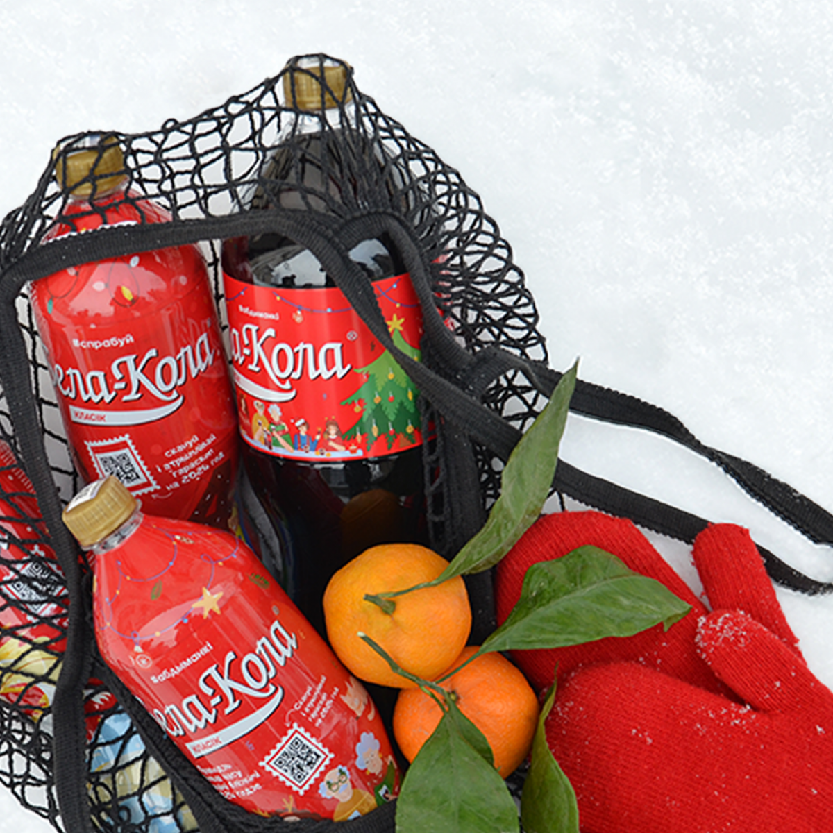 Дизайн новогодней серии напитков