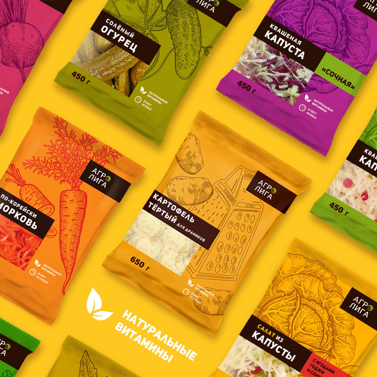 Дизайн упаковки картофеля тертого для драников